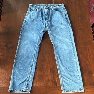 Levi's 505 Light Blue Straight Jeans width 32 length 32